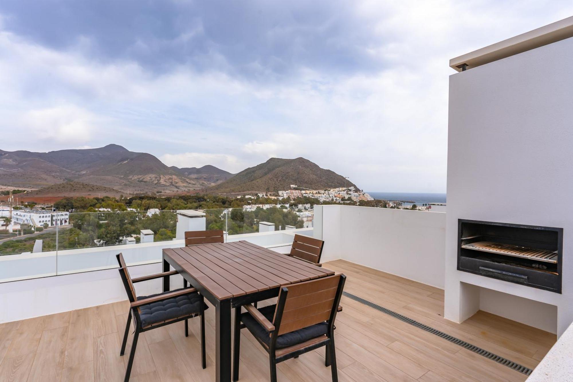 San Jose Suites 3 Hab, Piscina, Solarium Y Wifi Almería Kültér fotó