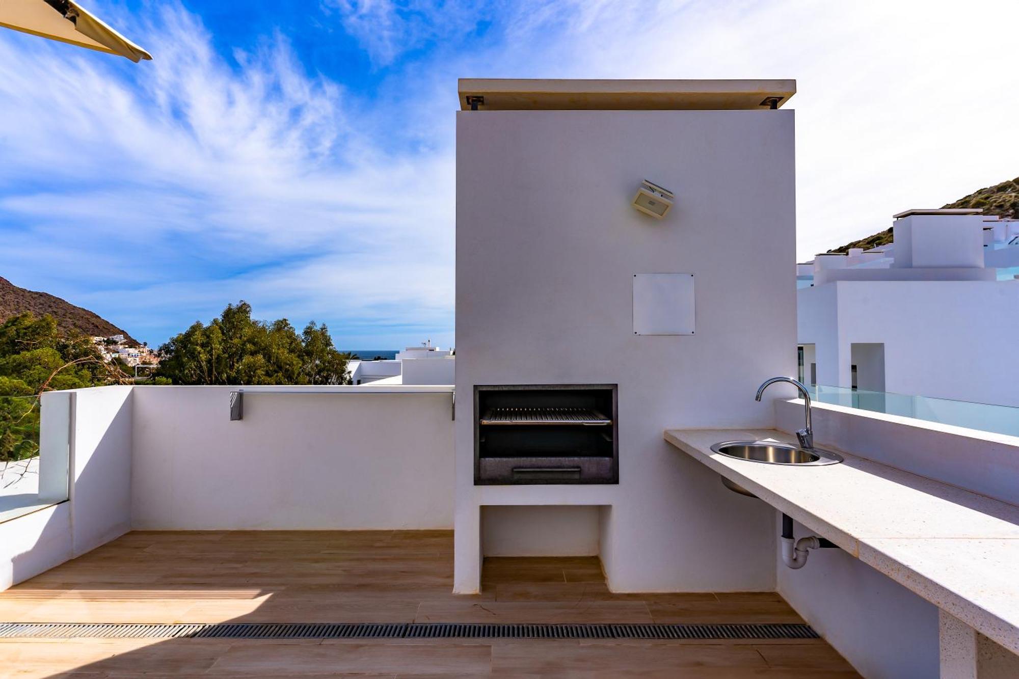 San Jose Suites 3 Hab, Piscina, Solarium Y Wifi Almería Kültér fotó